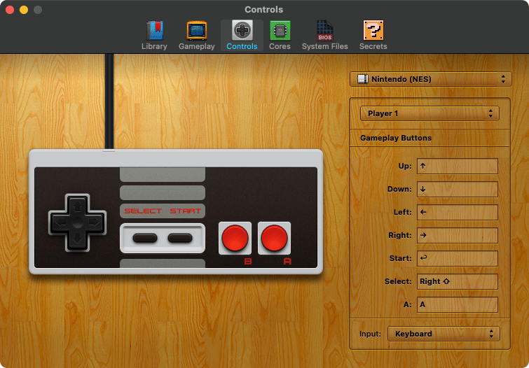 what are the buttons for ds emulator on mac